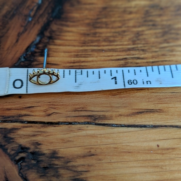 Jcrew Gold Eye Studded Earrings - Picture 4 of 5